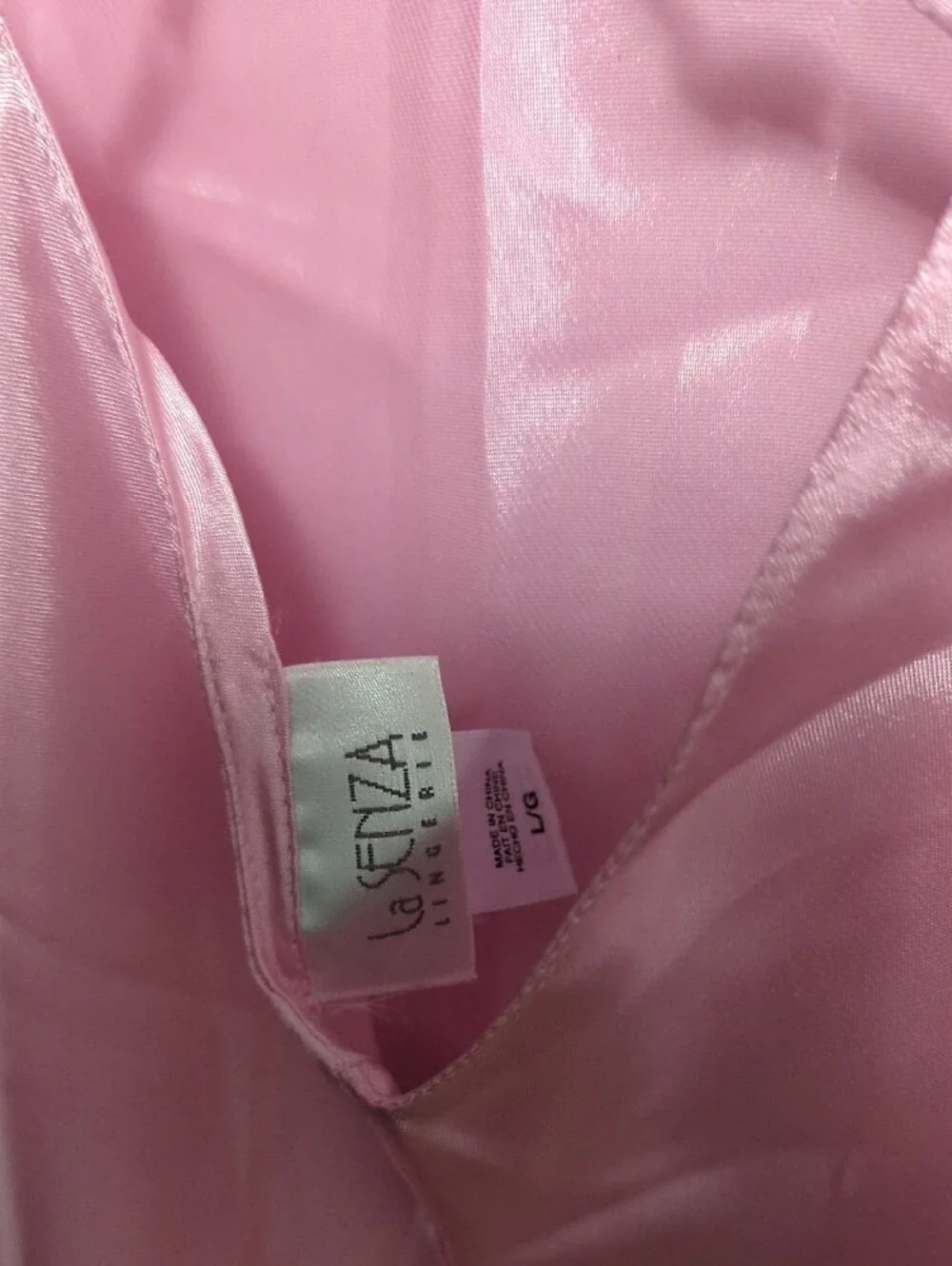 La SENZA Pale Pink Satin Slip Chemise - Picture 4 of 4
